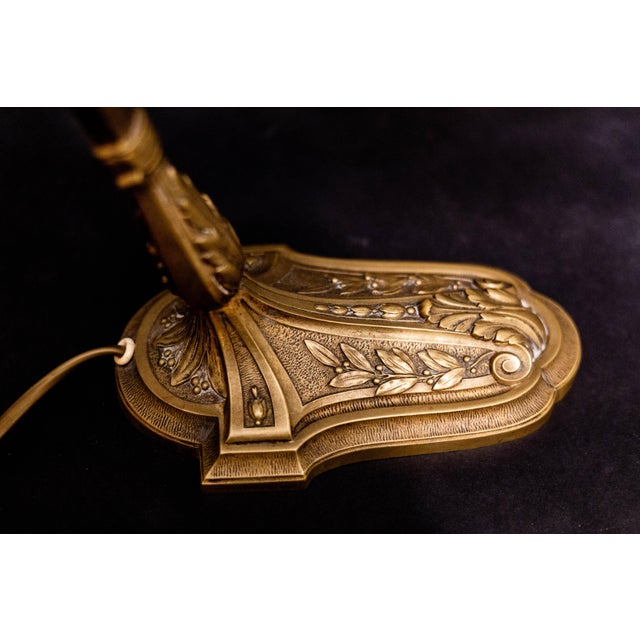 Gilt Bronze and Art Glass Table Lamp by C. Ranc, France, 1925-1930 For Sale - Image 6 of 7
