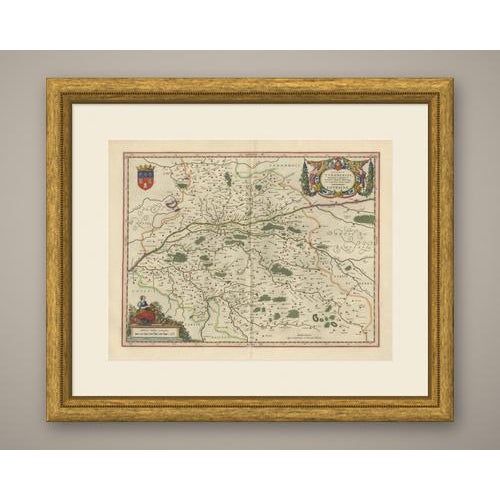 The duchy of Touraine, engraved for Blaeu after the survey of Isaac Francois, and titled on the plate as Ducatus...