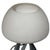 ca. 1970’s - The Netherlands Designer table lamp lfitted with an E27 socket on a chrome plate housed in a satin glass...
