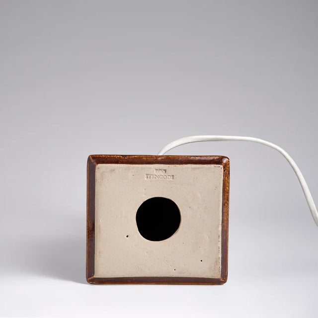 Swedish Stoneware Table Lamp from Ego Stengods, 1970s For Sale - Image 4 of 5