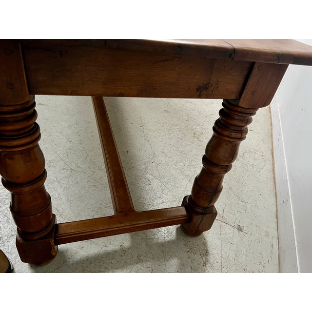 Large Antique Farmhouse Table in Beech, 1800s For Sale - Image 10 of 11