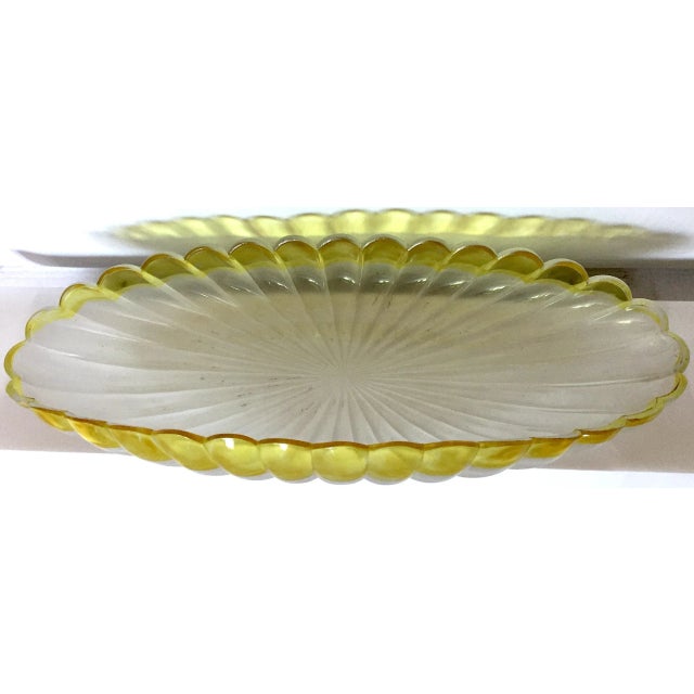 Title: Hobbs Brockunier & Company - No. 326 - Francis Swirl Celery Dish. Period: circa 1889. Description: Offered is a low...