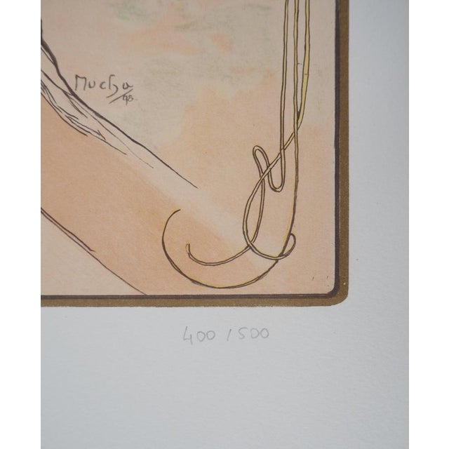 Alphonse Mucha, Les Arts: La Danse, Lithograph For Sale - Image 6 of 9