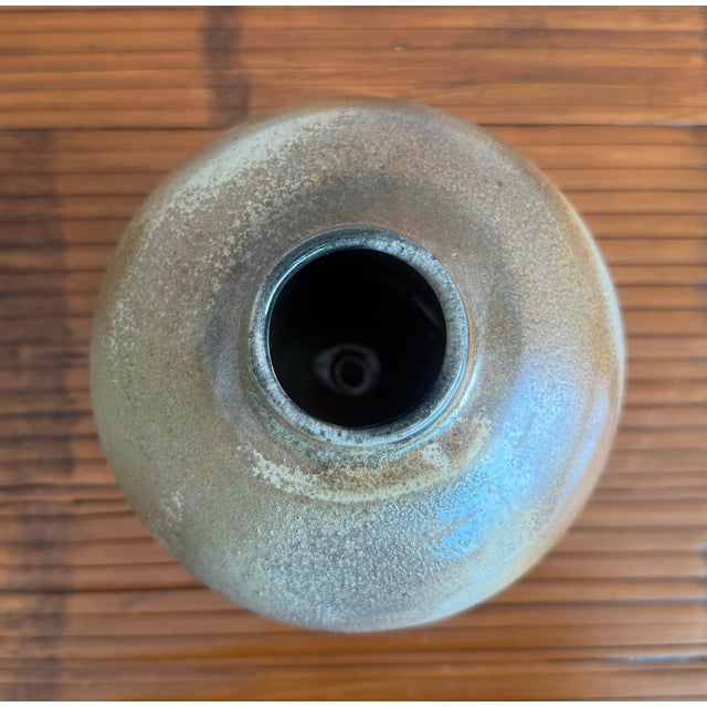 Vintage Boho Studio Pottery Weed Vase For Sale In West Palm - Image 6 of 6