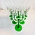 These green stemmed Wine Glasses from France are iconic Mid-Century barware. The have France stamped on the bottom of each...