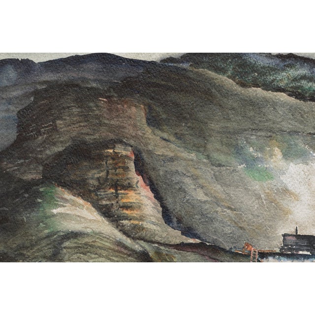 Mid Century Nocturnal Industrial Landscape by Joseph Yeager For Sale In Monterey, CA - Image 6 of 6
