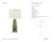 Chapman & Myers by Visual Comfort Signature Parisienne Medium Table Lamp in Shellish Kiwi with Linen Shade Designer:...