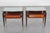Mid-Century Modern Dassi Wood and Glass Nightstands, 1950s, Set of 2 For Sale - Image 10 of 18