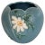 1940s Weller Art Deco Pottery Blue Daisy Art Vase For Sale In San Diego - Image 6 of 6