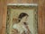 Figurative Mid 20th Century Pictorial Tabriz Lady Rug, 2' X 2'8'' For Sale - Image 3 of 5