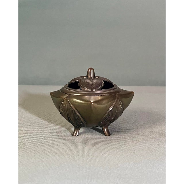 Early 20th Century Botanical Style Incense Holder For Sale - Image 9 of 11
