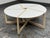 Design Plus Gallery presents the Pi Coffee Table from Blu Dot. This round coffee table has a white powder-coated steel top...