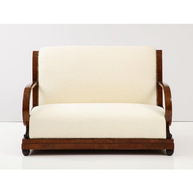 Italian Walnut Settee, circa 1920 Chairish