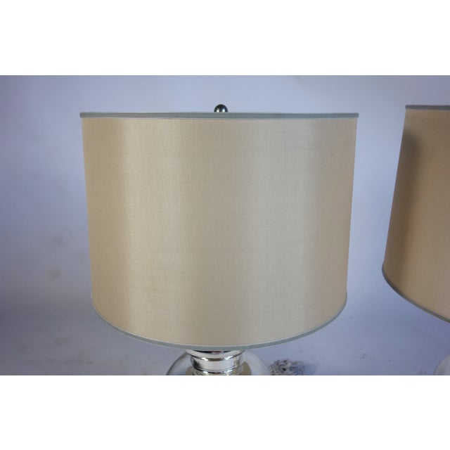 Mercury Glass Table Lamps - Pair For Sale - Image 5 of 9