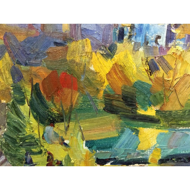 1960s Oil Painting Domes of Churches For Sale - Image 4 of 11