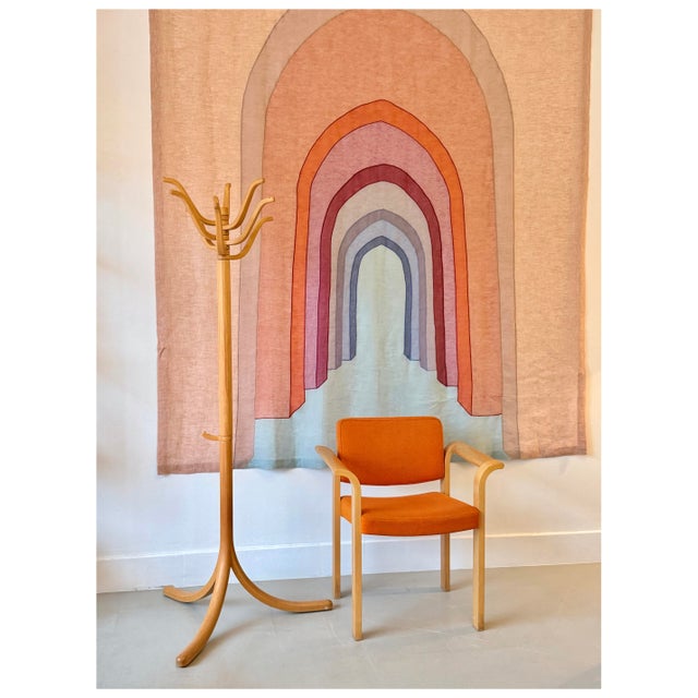 Designed in 1975 by Rud Thygesen and Johnny Sørensen for Magnus Olesen, these Series 61 armchairs are a refined example of...