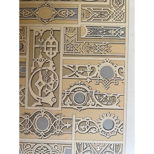 French 19th Century Print of Border Designs by Auguste Racinet For Sale - Image 4 of 7