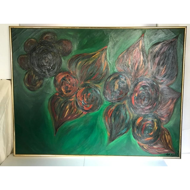 Abstract Childhood Memories Original Abstract Oil Painting by Monique Nichols For Sale - Image 3 of 11