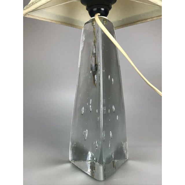 Glass Table Lamp, 1960s For Sale - Image 10 of 13
