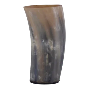 Natural Buffalo Bison Horn 6" Vase (B)
