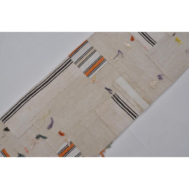 Textile Vintage Hemp Hallway Runner Rug For Sale - Image 7 of 10