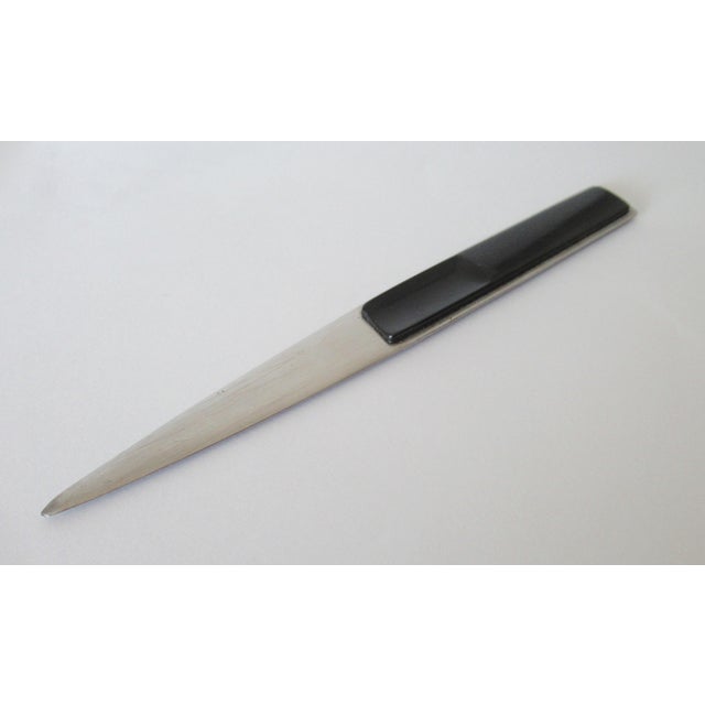1960s MId-Century Munchen, Germany Rostfrei Mfr. Stainless Oxi and Bake Letter Opener For Sale - Image 5 of 14