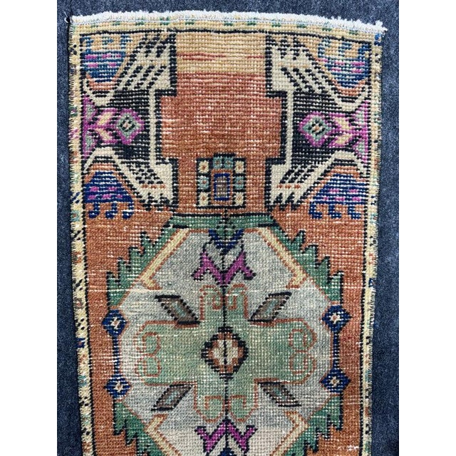 Turkish Yastik Rug 1'5" x 3' For Sale - Image 4 of 5