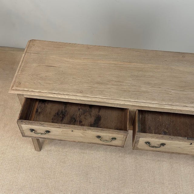 18th Century English Stripped Oak Dresser ~ Sofa Table ~ Console For Sale - Image 16 of 17