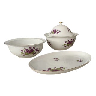 Henneberg Porcelain 1777 Dinner Set, 1960s, Set of 3 For Sale
