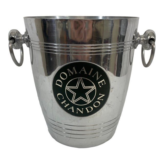 1970s French Domaine Chandon Champagne Ice Bucket by Argit For Sale