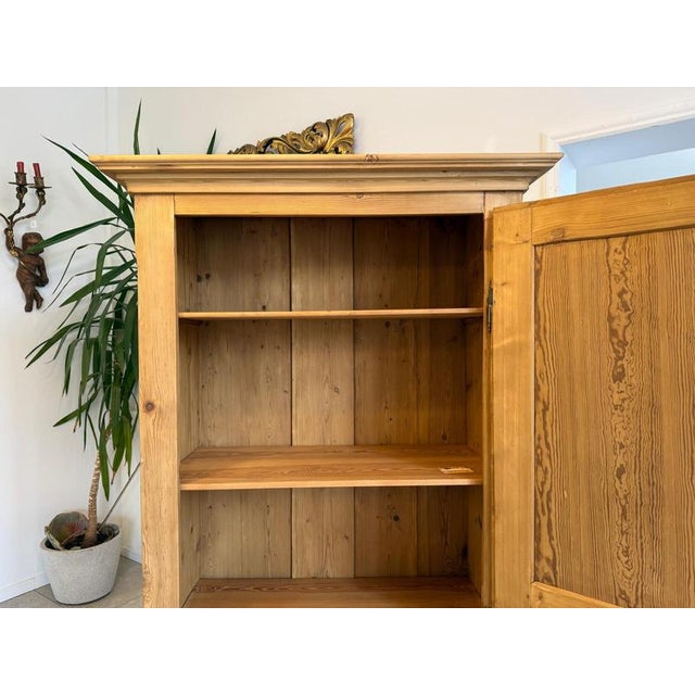 Antique Biedermeier Farmhouse Cabinet in Wood For Sale - Image 15 of 17