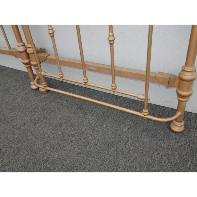 Vintage French Style Brass Twin Headboard and Footboard by Barcalo & Boll Mfg For Sale - Image 12 of 13