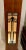 Art Deco 1940s Art Deco Mahogany Lighted Column, French Rod Iron Frosted Glass and Mahogany Wood Lighted Pedestal For Sale - Image 3 of 12