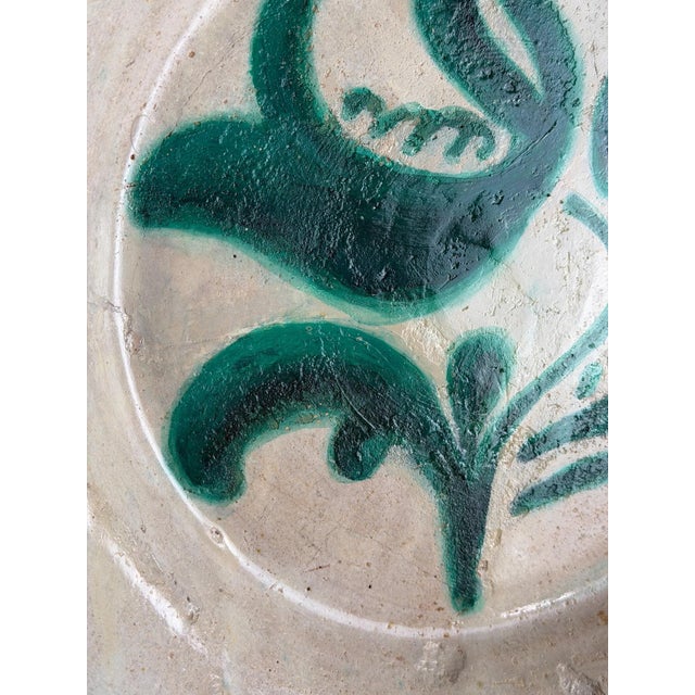 Large Granada Green Majolica Bowl For Sale - Image 13 of 17