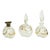Vintage Art Deco Style Crystal Boudoir Perfume Bottles from Fischer, 1950s, Set of 3 For Sale - Image 17 of 18