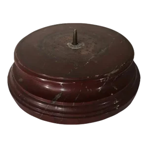 Antique 19th Century Grand Tour Rouge Specimen Marble Column Socle Pedestal Display Base for a Bust or Bronze Sculpture