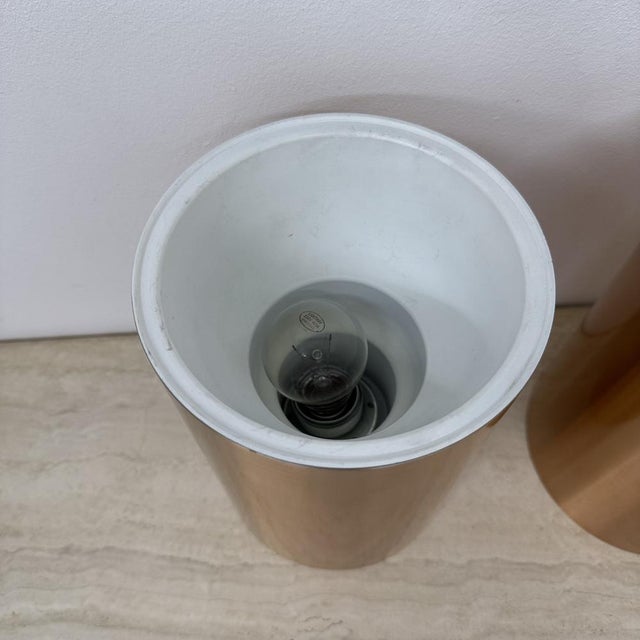 Cillinder Flush Mounts in Rose Gold Finish, 1970s, Set of 2 For Sale - Image 6 of 18