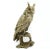 Late 20th Century Vintage Brass Owl Figurine For Sale - Image 12 of 12