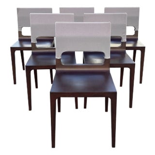 Contemporary Ligne Roset Modern Dining Chairs/ Set of 6 For Sale
