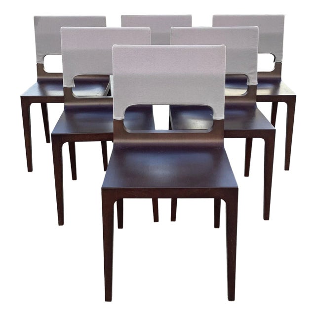Contemporary Ligne Roset Modern Dining Chairs/ Set of 6 For Sale