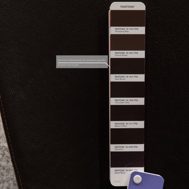 Monopod Leather Armchair Set in Dark Brown by Jasper Morrison for Vitra, Set of 2 For Sale - Image 5 of 11