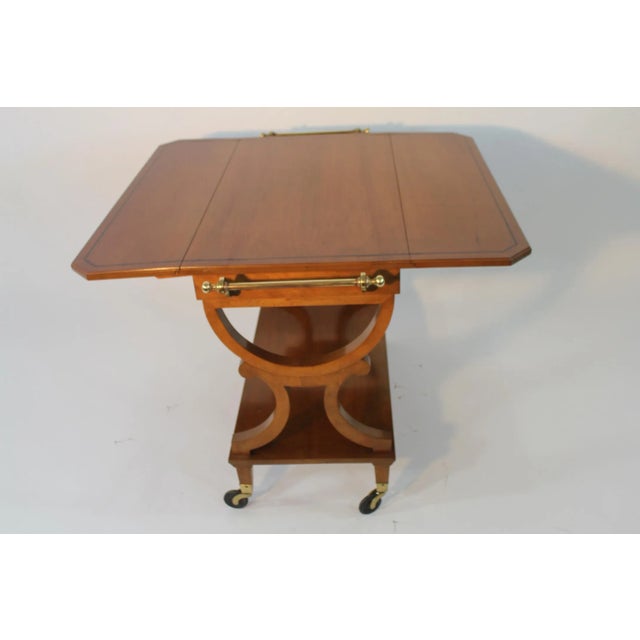 1940s Kaplan Furniture Beacon Hill Serving Cart For Sale - Image 5 of 5