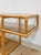 Mid 20th Century Vintage Console Table Rattan Two-Tier Glass Top Coastal Entryway Sofa Table Rare For Sale - Image 5 of 13