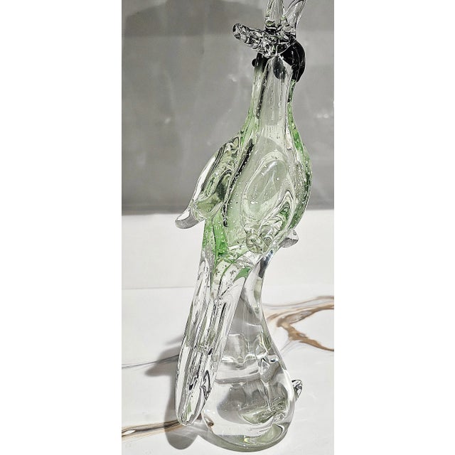 Late 20th Century Murano-Style Glass Parrot Sculpture For Sale - Image 12 of 17