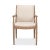 Mid-Century Modern Mid Century Style Whitewash Armchair For Sale - Image 3 of 11