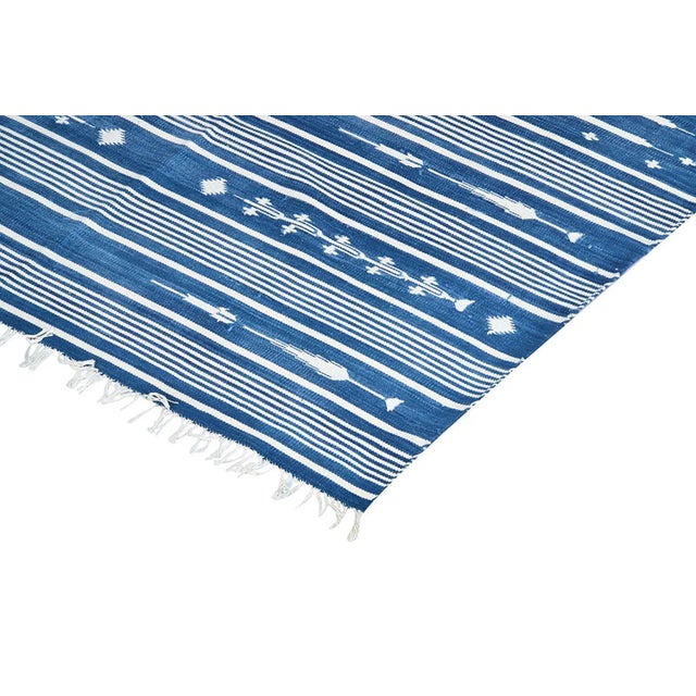 Presenting our Regal Dalia Collection! Made from naturally dyed 100% cotton yarn, these dhurrie rugs have been handwoven...