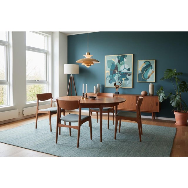 1970s Danish Teak Dining Chairs by Henning Kjærnulf for Sorø Stolefabrik, 1960s For Sale - Image 5 of 18
