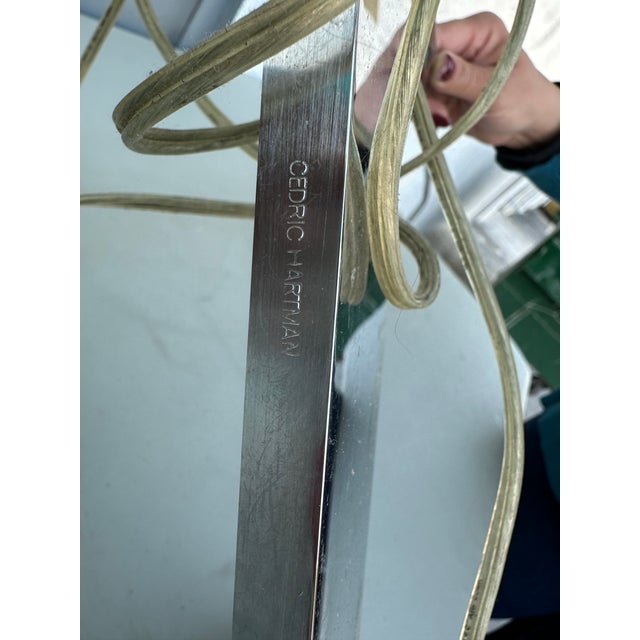 1970s Cedric Hartman Stainless Steel Floor Lamps For Sale - Image 5 of 7