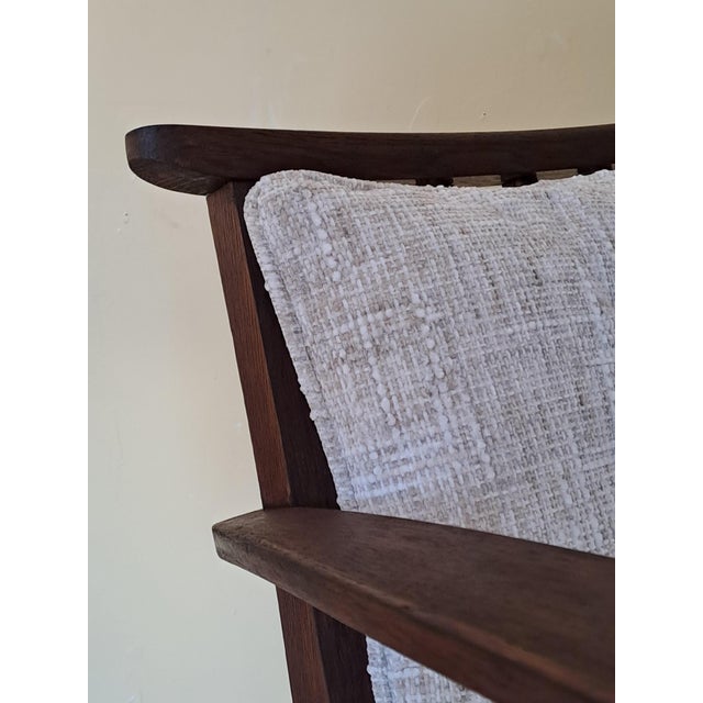 Uluv Oak Armchairs, Czech Mid-Century 1950s from Uluv Krásná Jizba, Set of 2 For Sale - Image 12 of 14