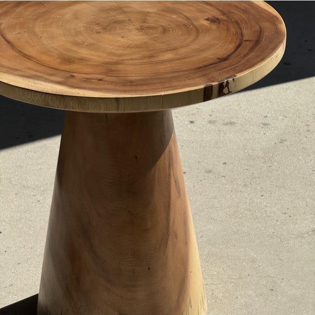 Side Table in Natural Suar Wood, 1980s For Sale - Image 15 of 18